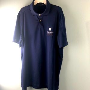 RLX Ralph. Lauren, men’s size large, golf shirt, logo navy blue polo.
